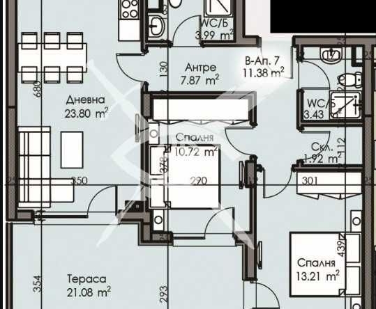 Тристаен апартамент в Бургас, Изгрев - 111 кв.м за 1205 €/кв.м - Снимка #1