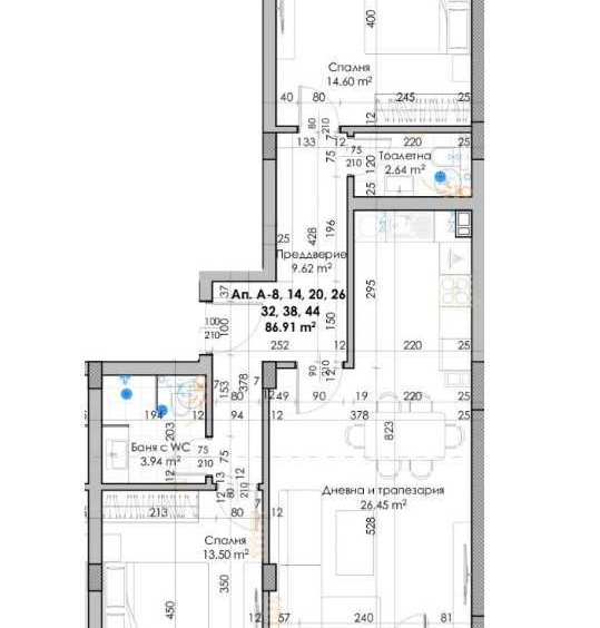 Тристаен апартамент в Пловдив, Кючук Париж - 102 кв.м за 563 €/кв.м - Снимка #1
