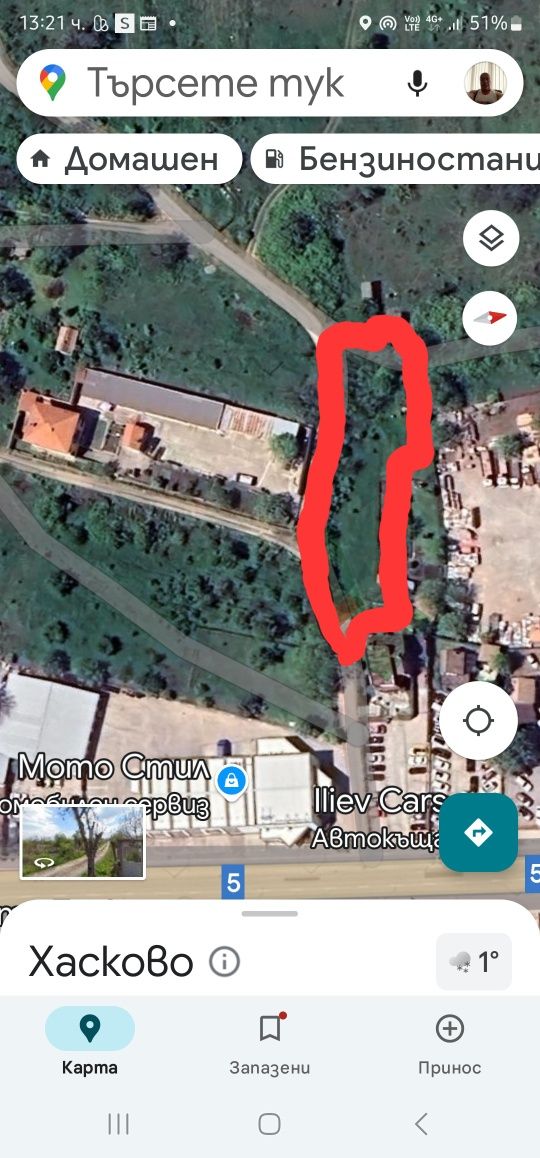 Парцел в Хасково, Промишлена зона - Изток - 1000 кв.м за 46 €/кв.м - Снимка #1