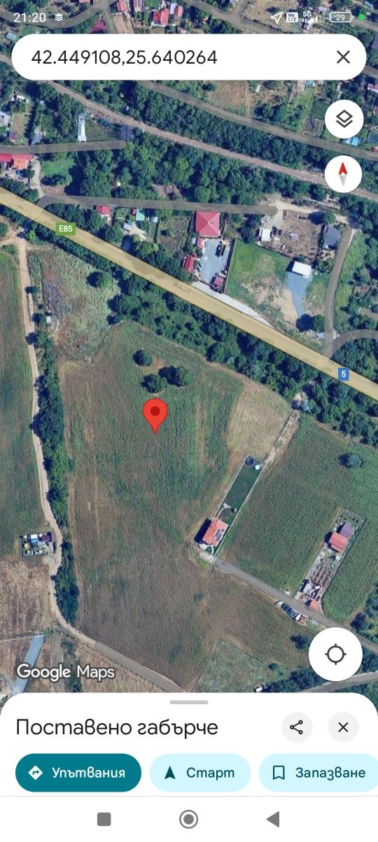 Парцел в Стара Загора, Загорка - 593 кв.м за 60 €/кв.м - Снимка #1