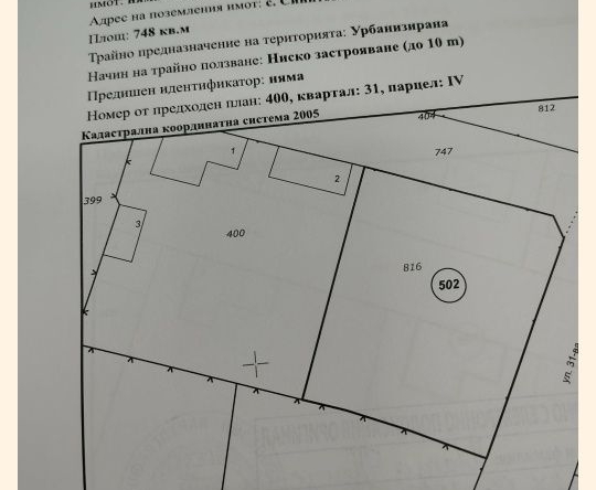 Парцел в Пазарджик, Окръжна болница - 748 кв.м за 24 €/кв.м - Снимка #1
