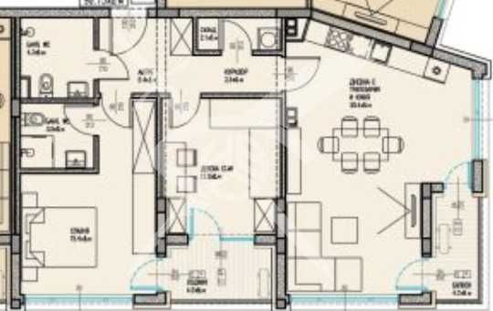 Тристаен апартамент в Бургас, Славейков - 111 кв.м за 1006 €/кв.м - Снимка #1