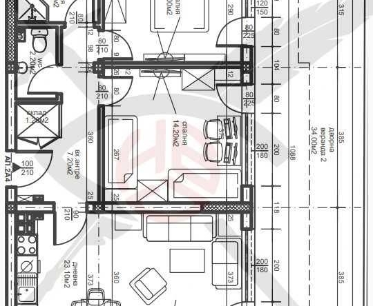 Двустаен апартамент в Пловдив, Остромила - 53 кв.м за 1372 €/кв.м - Снимка #1