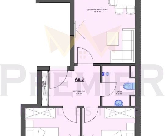 Тристаен апартамент в София, Кръстова вада - 100 кв.м за 3190 €/кв.м - Снимка #1