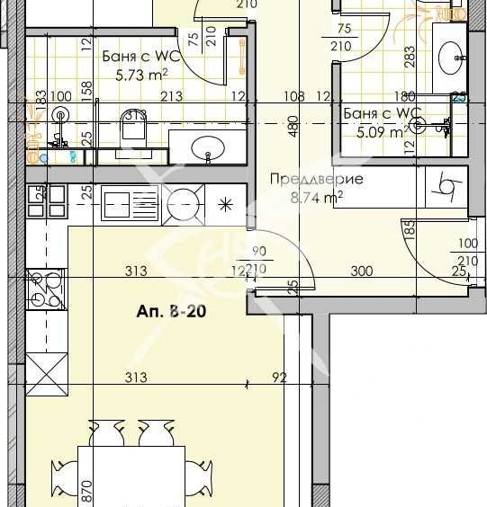 Тристаен апартамент в Пловдив, Кършияка - 125 кв.м за 688 €/кв.м - Снимка #1