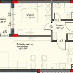 Двустаен апартамент в Варна, Аспарухово - 63 кв.м за 923 €/кв.м - Снимка #1