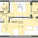 Двустаен апартамент в Пловдив, Тракия - 68 кв.м за 988 €/кв.м - Снимка #1