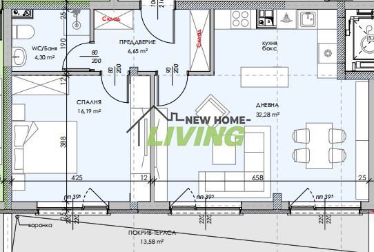 Двустаен апартамент в Пловдив, Беломорски - 82 кв.м за 1194 €/кв.м - Снимка #1