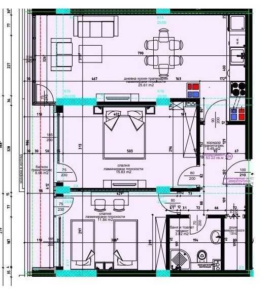 Тристаен апартамент в Варна, Бизнес хотел - 100 кв.м за 1650 €/кв.м - Снимка #1
