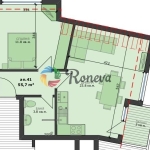 Двустаен апартамент в Варна, Погреби - 65 кв.м за 1508 €/кв.м - Снимка #1