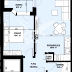 Едностаен апартамент в Бургас, Изгрев - 58 кв.м за 1242 €/кв.м - Снимка #1