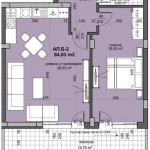 Двустаен апартамент в Пловдив, Остромила - 74 кв.м за 789 €/кв.м - Снимка #1