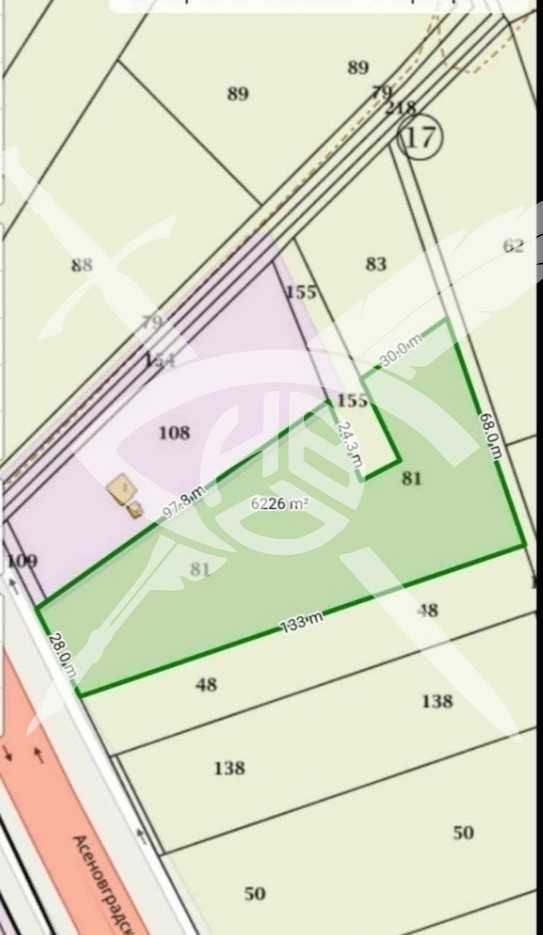 Парцел в Асеновград - 6226 кв.м за 29 €/кв.м - Снимка #1