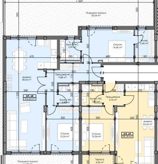 Тристаен апартамент в Пловдив, Тракия - 123 кв.м за 1473 €/кв.м - Снимка #1