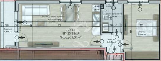 Двустаен апартамент в Велинград - 62 кв.м за 879 €/кв.м - Снимка #1