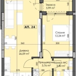Двустаен апартамент в Пловдив, Тракия - 74 кв.м за 963 €/кв.м - Снимка #1