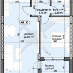 Двустаен апартамент в Пловдив, Тракия - 70 кв.м за 598 €/кв.м - Снимка #1