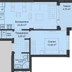 Двустаен апартамент в Пловдив, Гагарин - 71 кв.м за 850 €/кв.м - Снимка #1