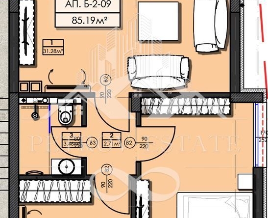 Тристаен апартамент в Велинград - 98 кв.м за 508 €/кв.м - Снимка #1