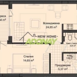 Двустаен апартамент в Пловдив, Гагарин - 72 кв.м за 1084 €/кв.м - Снимка #1