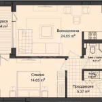 Двустаен апартамент в Пловдив, Гагарин - 72 кв.м за 1410 €/кв.м - Снимка #1