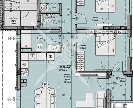 Тристаен апартамент в Пловдив, Христо Смирненски - 104 кв.м за 957 €/кв.м - Снимка #1