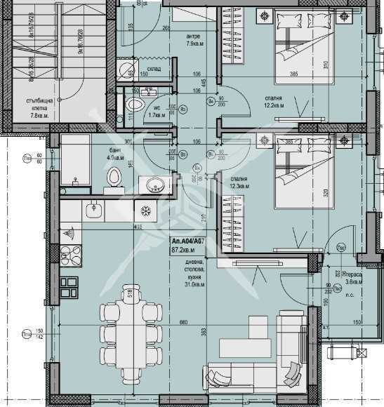 Тристаен апартамент в Пловдив, Христо Смирненски - 104 кв.м за 957 €/кв.м - Снимка #1