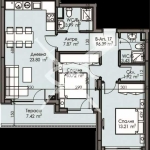 Тристаен апартамент в Бургас, Изгрев - 96 кв.м за 1306 €/кв.м - Снимка #1