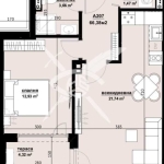 Двустаен апартамент в Бургас, Изгрев - 66 кв.м за 1152 €/кв.м - Снимка #1