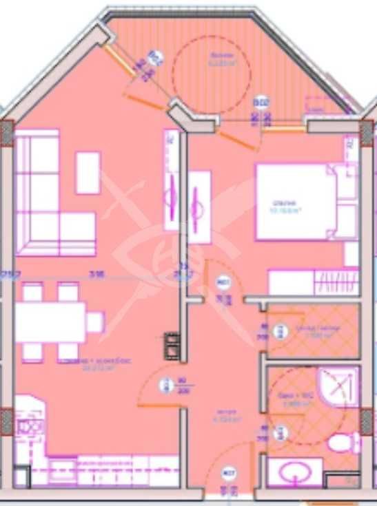 Двустаен апартамент в Бургас, Сарафово - 69 кв.м за 653 €/кв.м - Снимка #1