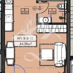 Едностаен апартамент в Велинград - 51 кв.м за 506 €/кв.м - Снимка #1