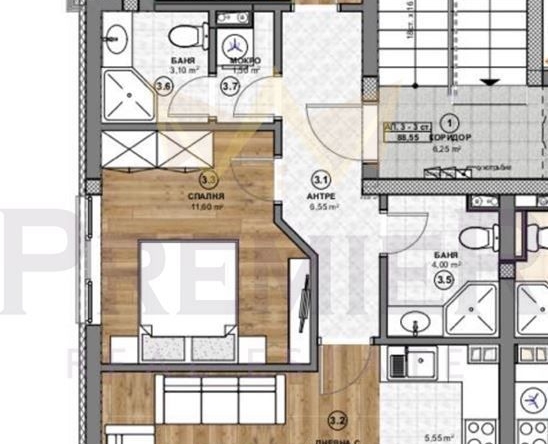 Тристаен апартамент в София, Бъкстон - 104 кв.м за 2433 €/кв.м - Снимка #1