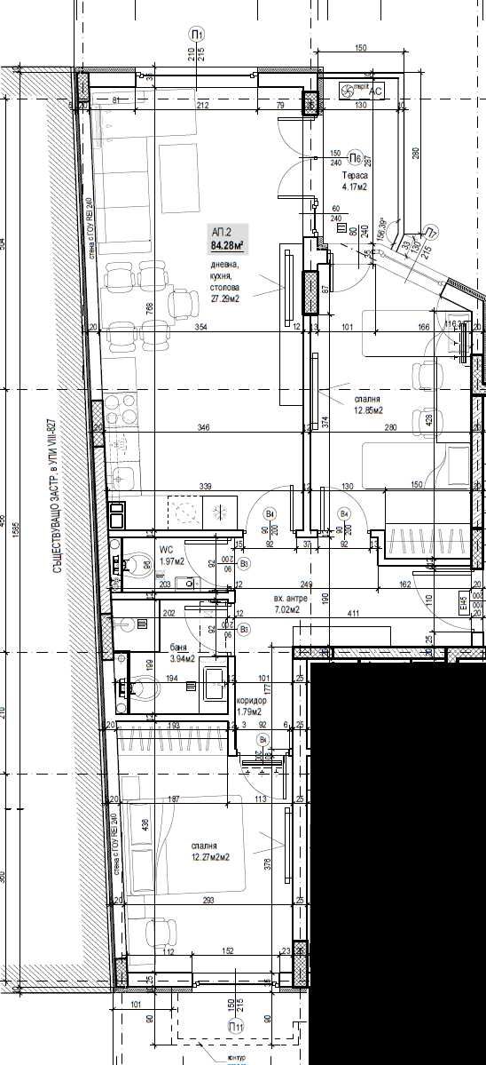 Тристаен апартамент в Пловдив, Кючук Париж - 108 кв.м за 1434 €/кв.м - Снимка #1