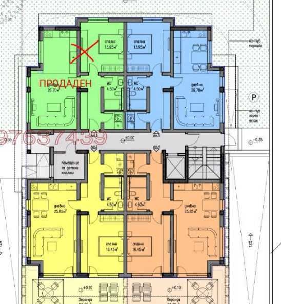 Двустаен апартамент в Пловдив, Христо Смирненски - 67 кв.м за 815 €/кв.м - Снимка #1