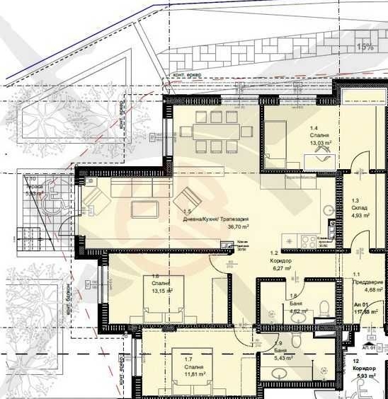 Четиристаен апартамент в София, Овча купел - 140 кв.м за 1906 €/кв.м - Снимка #1