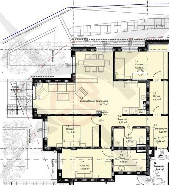 Четиристаен апартамент в София, Овча купел - 140 кв.м за 1906 €/кв.м - Снимка #1