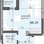 Дава се под наем Едностаен апартамент в Пловдив, Тракия - 44 кв.м за 48081 € - Снимка #1