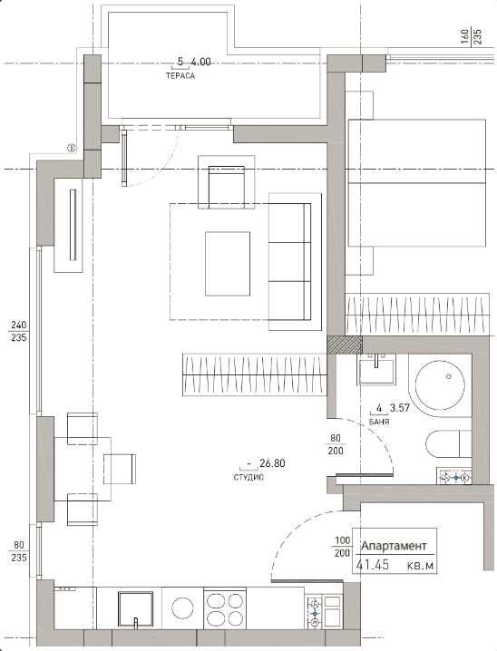 Едностаен апартамент в София, Малинова долина - 49 кв.м за 1511 €/кв.м - Снимка #1