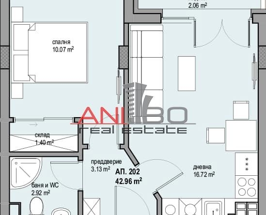 Двустаен апартамент в София, Люлин 8 - 52 кв.м за 1539 €/кв.м - Снимка #1