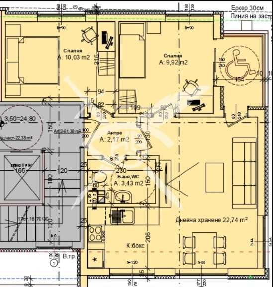 Тристаен апартамент в Бургас, Зорница - 134 кв.м за 920 €/кв.м - Снимка #1