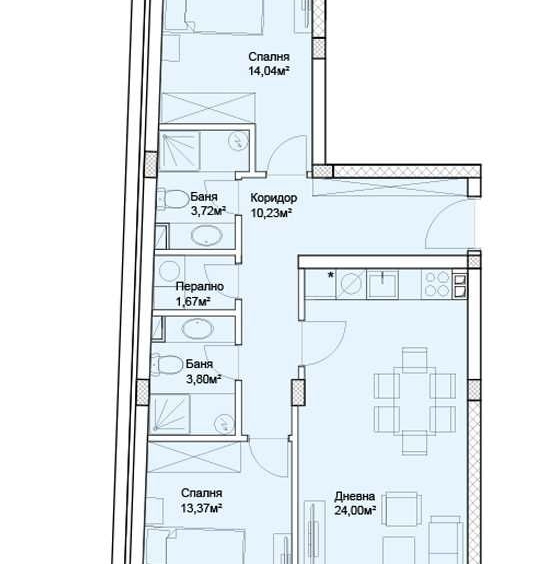 Тристаен апартамент в Пловдив, Кършияка - 107 кв.м за 1200 €/кв.м - Снимка #1