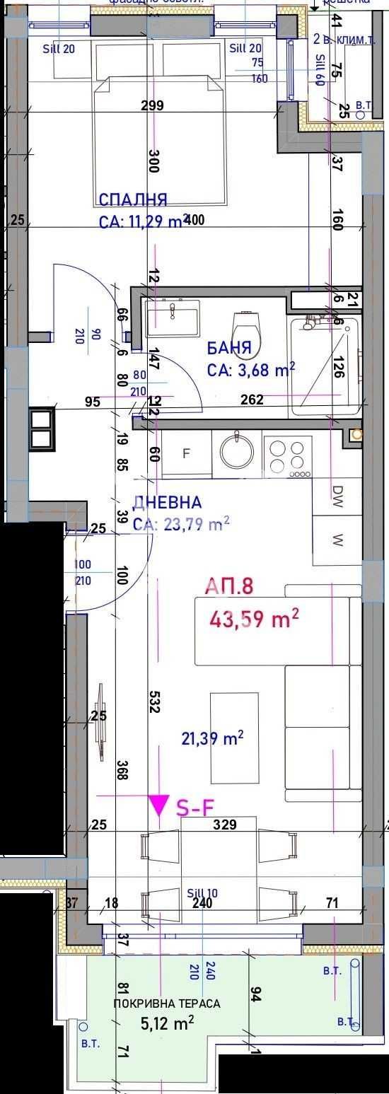 Двустаен апартамент в Бургас, Крайморие - 62 кв.м за 770 €/кв.м - Снимка #1