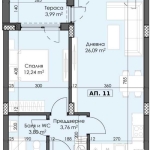 Двустаен апартамент в Пловдив, Тракия - 72 кв.м за 1059 €/кв.м - Снимка #1