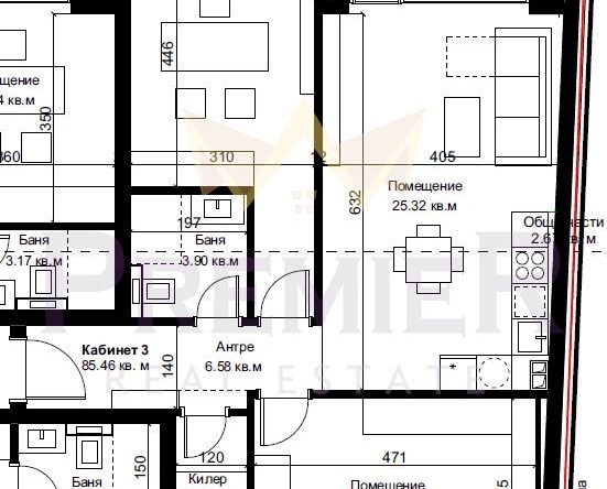 Тристаен апартамент в Варна, Гръцка махала - 101 кв.м за 1018 €/кв.м - Снимка #1