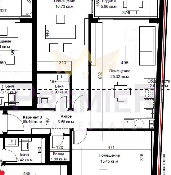Тристаен апартамент в Варна, Гръцка махала - 101 кв.м за 1018 €/кв.м - Снимка #1