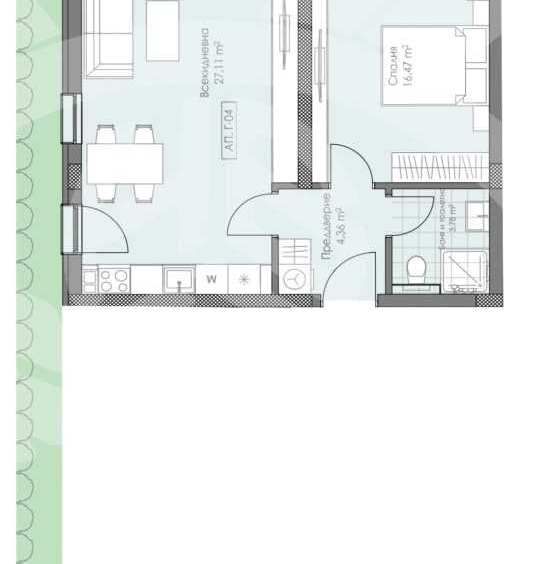 Двустаен апартамент в Пловдив, Остромила - 69 кв.м за 797 €/кв.м - Снимка #1