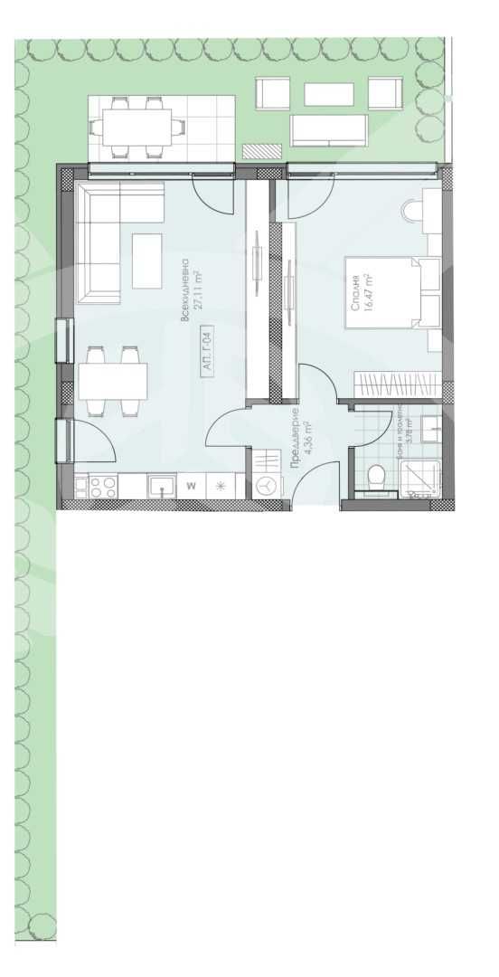 Двустаен апартамент в Пловдив, Остромила - 69 кв.м за 797 €/кв.м - Снимка #1