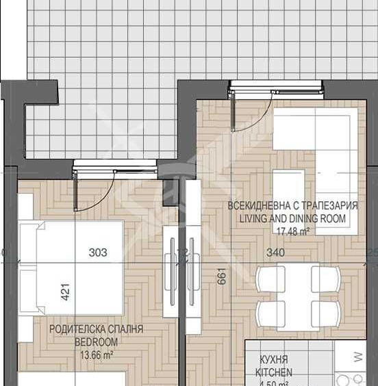 Двустаен апартамент в Пловдив, Каменица 1 - 120 кв.м за 1318 €/кв.м - Снимка #1