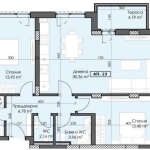 Тристаен апартамент в Пловдив, Тракия - 116 кв.м за 1083 €/кв.м - Снимка #1