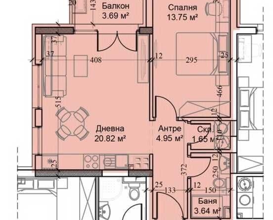 Двустаен апартамент в София, Обеля 2 - 67 кв.м за 1186 €/кв.м - Снимка #1